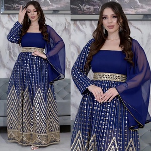 Aïd <span class=keywords><strong>Djellaba</strong></span>, caftan marocain, robe longue de soirée pour femmes musulmanes, Abaya de Dubaï, caftan de Turquie, robe jalabiya islamique du Ramadan - Product Image 2