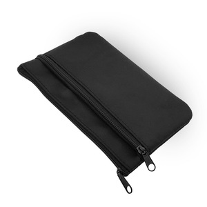 Bolsa para instrumentos para medidor de glucosa en sangre y dispositivos médicos, estuche de almacenamiento de tela negra de 15,5x10 con cierre de cremallera - Product Image 2