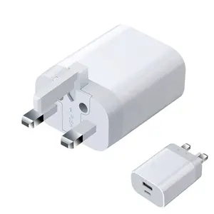 UK plug PD 20W USB tipo C adaptador de cargador de pared rápido para iPhone 11 12 13 14 15 pro Max teléfono 20W mini PD QC UK cargador