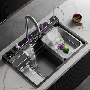 Fregadero de Cocina de Acero Inoxidable 304 Engrosado, de un Solo Tazón, para Instalar Bajo Encimera, para Lavar Platos y Verduras - Product Image 1