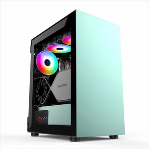 V650 Green <span class=keywords><strong>PC</strong></span> Case Exécution exquise Conception privée pour les joueurs <span class=keywords><strong>Mini</strong></span> <span class=keywords><strong>ATX</strong></span> & ITX Facteur de forme Cool Styling Aluminium Fan Cooler - Product Image 1