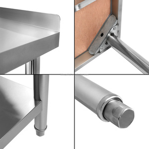 อุปกรณ์ครัวโรงแรม โต๊ะทำงานสแตนเลส โต๊ะเตรียมอาหาร - Product Image 3