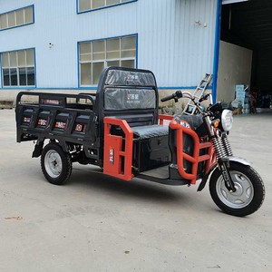 Triciclo Eléctrico Motocicleta de Tres Ruedas para Adultos 1000 W Vehículo de Transporte de Carga Eléctrico Triciclos de 1000W con Cama Volquete - Product Image 1