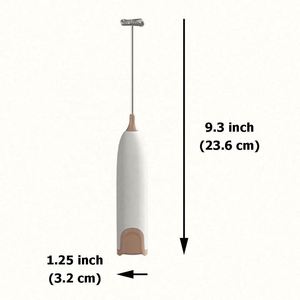 Espumador de Leche Portátil Ecológico con Logotipo Personalizado, Mini Batidora de Bebidas de Acero Inoxidable, Potente Espumador de Leche Manual - Product Image 2