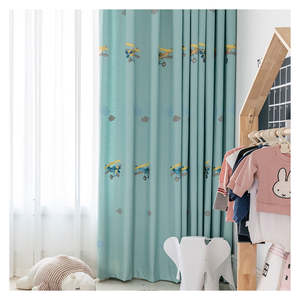 Nnermor-Urtain aux INEN irplane loud broided, ustomized, urtains para el hogar - Product Image 1