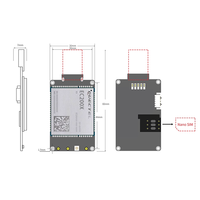 Q EC200UCNAA EC200UCNAA-N05-SGNSA Papan Inti dengan Komunikasi USB untuk Modul Aplikasi M2M IoT Chipset