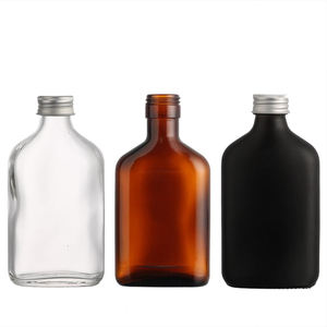 ขวดเหล้าทรงแบน 50 มล. 100 มล. 150 มล. 200 มล. 250 มล. 350 มล. 500 มล. สำหรับกาแฟสกัดเย็น เหล้า วิสกี้ และเครื่องดื่มแอลกอฮอล์ - Product Image 2