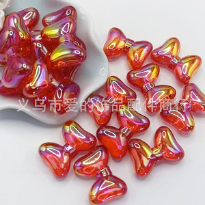 Wholesale 28x20mm Iridescent Bow Acrylic <b>Beads</b> For Jewelry Making Yiwu Origin Summer 2024 - Product Image 4