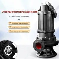 Pompe submersible pour eaux usées de l'industrie automobile WQ 5,5 ch 4 kW 13 m³/h 60 m, haute pression, moteur triphasé OEM, garantie 1 an