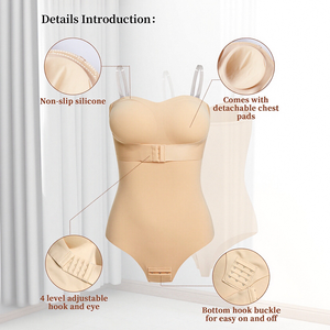 Body Moldeador con Control de Abdomen y Sujetador Incorporado, Sin Costuras, para Mujer, Venta al por Mayor Directa de Fábrica HBC - Product Image 5