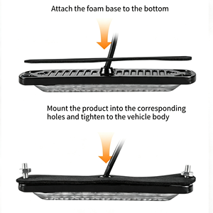 Luz de Advertencia de Explosión de 6 LED de Aluminio+PC, Luz de Señalización Lateral Impermeable <span class=keywords><strong>para</strong></span> <span class=keywords><strong>Camiones</strong></span> y Remolques - Product Image 3