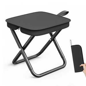 Customizable Portable Ultralight Minimalist Outdoor Folding Stool Travel-friendly Small <b>Bench</b> Chair Handbag-Style Fishing Picnic - Product Image 1