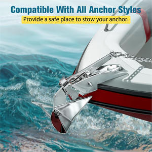 Rouleau d'<span class=keywords><strong>ancre</strong></span> de proue pivotant en acier inoxydable pour bateau, double rouleau d'<span class=keywords><strong>ancre</strong></span> de proue avec broches à dégagement rapide articulées - Product Image 5