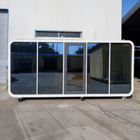 Mini-maison préfabriquée économique et populaire, type Apple Cabin, structure en acier léger, construction rapide, portable, conteneur de bureau 20 pieds 40 pieds
