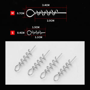 Connecteur à ressort pour leurre souple, mousqueton pivotant anti-accrochage au fond, accessoires <span class=keywords><strong>de</strong></span> pêche en <span class=keywords><strong>mer</strong></span> en <span class=keywords><strong>acier</strong></span> inoxydable - Product Image 1