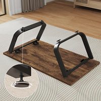 Benutzer definierter minimalisti scher klappbarer Couch tisch aus Holz Kleiner Tee tisch im japanischen Stil mit U-förmigen Metall beinen für das Wohnzimmer