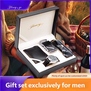 Handheld Waterproof Business Watch Belt Wallet <strong>Gift</strong> Set Premium Practical Ideal <strong>for</strong> Mens <strong>Valentine</strong> <strong>S</strong> <strong>Day</strong> Gifting - Product Image 2