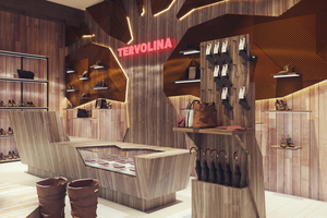 Retail Shoe Store Display Stand Custom Shoes Shop Interior Decoration Shoe Display Counter Design for Shop Fitting - Product Image 3