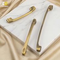 Poignées de meubles en laiton massif, poignées de tiroir, boutons en bois, serrures cachées, finition or antique, design moderne, pour cuisine et commode