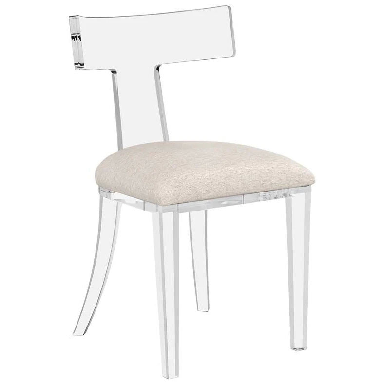 Dining Room Clear Stool Plastic Chair Transparent Counter Chairs