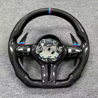 Volant complet en fibre de carbone et suède avec LED modifiées M Sport pour BMW X3 X4 X5 F10 F20 F30 F11 F44 F13 F15 F85 F23 - Amélioration