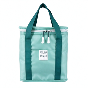 Sac isotherme réutilisable en polyester écologique, imperméable, avec fermeture éclair, grande capacité, design inspiré du monde du vin - Product Image 6