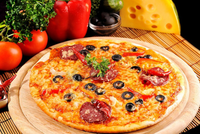 Four à pizza électrique d'intérieur GTPZ15-B, capacité de 12 pouces, acier inoxydable, portable, comptoir, écran LED, température réglable, 1700W