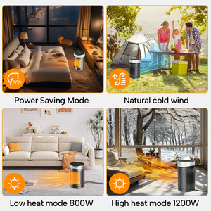 Nuevo Calefactor de Aire Caliente Digital de Alta Potencia de 1500W con Pantalla Táctil, Control Remoto, Oscilación, Temporizador y Ahorro de Energía - Product Image 5