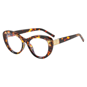 Lunettes <span class=keywords><strong>de</strong></span> <span class=keywords><strong>vue</strong></span> anti-lumière bleue œil <span class=keywords><strong>de</strong></span> chat tendance pour <span class=keywords><strong>femme</strong></span>, nouveau design 2026, monture ovale petite, imprimé léopard vintage - Product Image 2