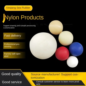 Bolas de <span class=keywords><strong>Nylon</strong></span> Sólido com Diâmetro de 8mm e 10mm, Linha Única com Furo - Product Image 2