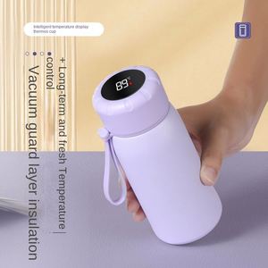Botella de Agua Aislada al Vacío con Pantalla LED Inteligente de Temperatura, a Prueba de Fugas, de Acero Inoxidable 316, para Estudiantes y Viajes al Aire Libre - Product Image 4