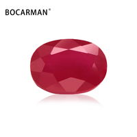 BOCARMAN Rubis cultivés opaques, taille ovale, polis, à changement de couleur, 0,1 ct, pierres précieuses cultivées en vrac, approvisionnement en gros