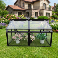 Petite serre en aluminium pour jardin domestique - Serre extérieure antirouille pour la plantation sur balcon