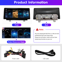 Écran multimédia automobile sans fil Apple Linux Carplay Android de 10,25 pouces pour BMW, écran X1 E84 CIC, navigation GPS, autoradio, écran tactile