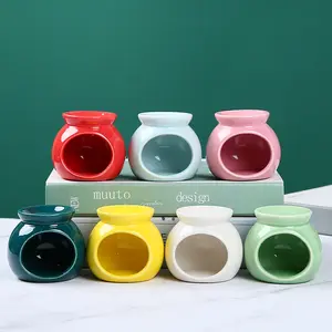 Wholesale Modern Tea Light Holder Small Ceramic Candle Oil Burners Wax Melt Burner for Home Decor