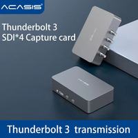 Carte de capture vidéo externe Acasis 4 canaux SDI USB4.0, compatible avec VMix Director Switcher, ordinateur portable, commutateur PS4, diffusion en direct