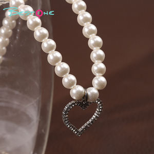 Nuevo superventas personalizado etiqueta privada Vintage regalos de recuerdo regalos del Día de San Valentín amor collar de perlas para mujeres listo para enviar - Product Image 5