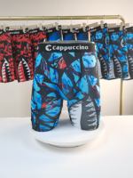 Nouveaux shorts de boxe personnalisés imprimés pour hommes, sous-vêtements décontractés grande taille