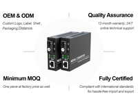 Fiber Medya Dönüştürücü 10/100Mbps 1*Simplex SC -1*LAN SM 20km SC DC5V Yüksek Kaliteli Güç Kaynağı