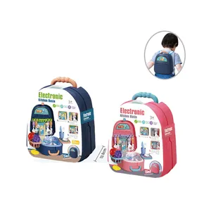 Funny Two In One Washtable Carrying Travel Bag Children Educational Toy Plastic Washtable Backpack for Kids