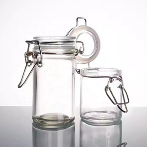 Lot De 6 Bocaux Mason En Verre Transparent à Ouverture Régulière Avec Couvercles En Métal Argenté Pour Sceller Les Aliments, Avoine Pendant La Nuit, Aliments Secs, Collations, Bonbons, Projets De