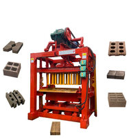 Nouveau 4-40 Machine de fabrication de blocs de ciment hydraulique diesel Machine de production de briques en béton Interlock PLC Engine Sand Fly Ash Long
