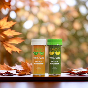 Étiquette autocollante pour bouteille de shots de gingembre 2oz, mini bouteilles de jus de citron et gingembre, boissons bio, impression sérigraphique, <span class=keywords><strong>verre</strong></span> à <span class=keywords><strong>tequila</strong></span>, vente en gros - Product Image 1