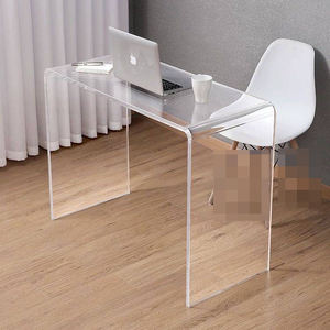 Bureau de travail en acrylique transparent, bureau d'étude moderne, table à maquillage créative suspendue, table de maquillage, bureau d'<span class=keywords><strong>ordinateur</strong></span>. Personnalisable. - Product Image 1