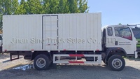 Sinotruk 4x2 Van Cargo Box 6 Pneus 4x2 5 8 10 12T Camion Cargo Léger avec Porte Élévatrice Hydraulique