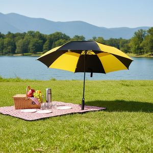 High Quality Promotional <b>Large</b> Golf <b>Umbrella</b> With Light for the Rain Waterproof - Product Image 1