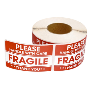 Etichette Adesive Personalizzabili Impermeabili per Vetro Fragile, Carta Termica per Promozione, Trasporto e Imballaggio Personalizzato - Product Image 3