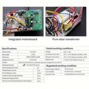 Courant de banc de commutation ON/OFF préréglé d'alimentation de laboratoire 15V DC réglable pour le réglage de la régulation de tension - Product Image 5