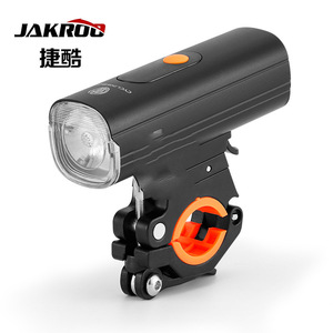 Jakroo Faro delantero para bicicleta, 400 lúmenes, aleación de aluminio, LED, resistente al agua, recargable, con 4 modos para ciclismo al aire libre - Product Image 1