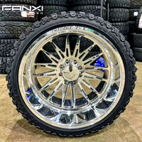 Jantes FANXI Auto 24x14 8x170 pour Ford Super F250 (disposition 8 boulons) 24x12 26x14 8x180 pour Chevrolet Silverado 2500 22x12 20x10